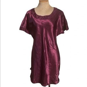 Vintage Gold Label 🏷️ Victoria's Secret Purple Satin Fabric